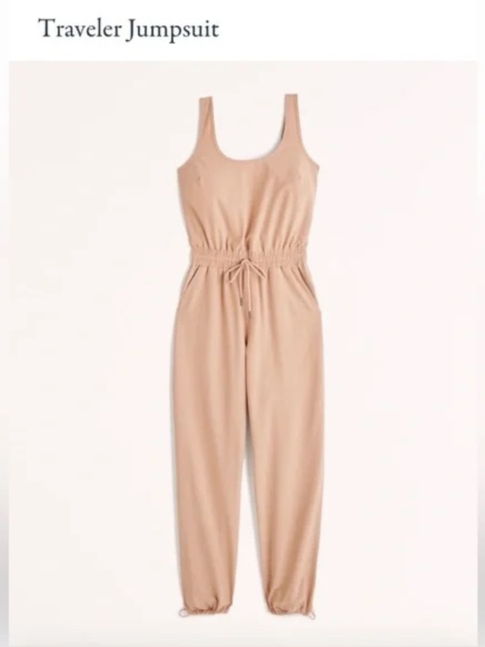 Abercrombie Traveler Jumpsuit in Beige - Women's Stretch Romper
